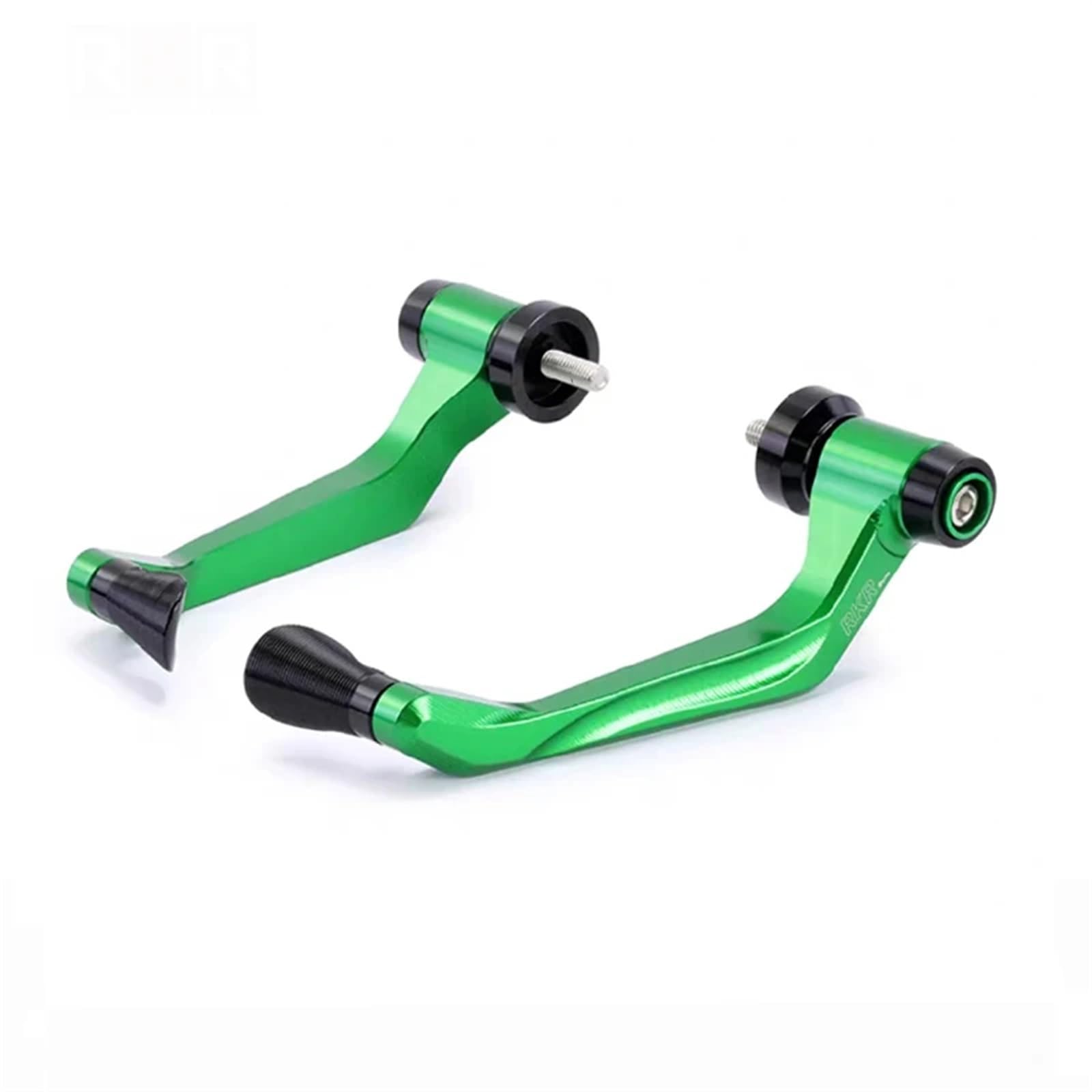 HUISI 15-22MM Motorrad Handschutz CNC Aluminium Handschutz Universal Fit for Kawasaki ZX6R ZX10R Ninja 400 250 Versys 650 1000 NC750(Green) von HUISI