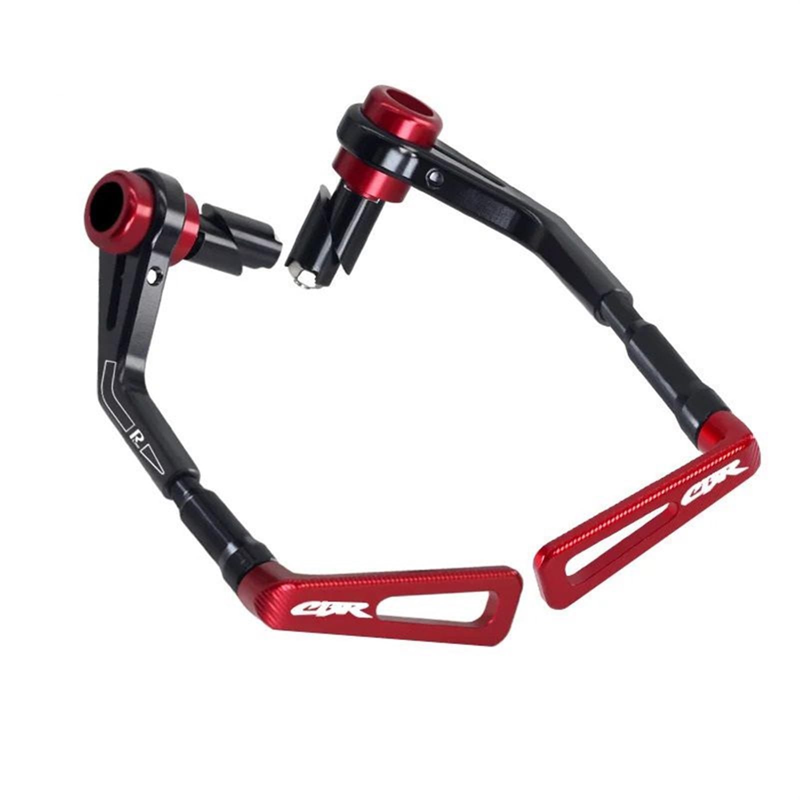 HUISI 7/8 Zoll 22 mm CBR500R Motorradzubehör Bremsstangenschutz Bremskupplung Lenkergriffe Handprotektoren Passend for CBR500R CBR 500R(Red) von HUISI