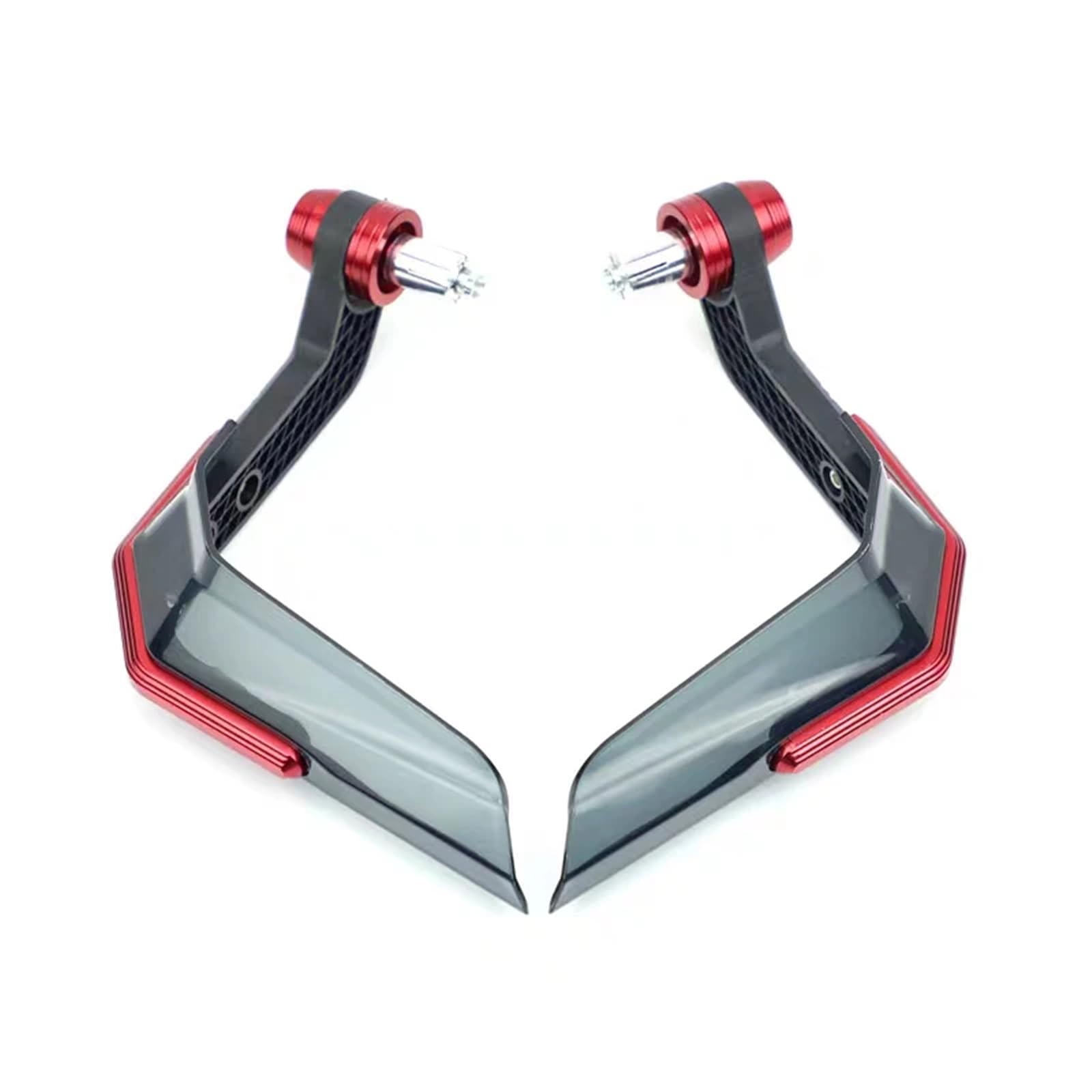 HUISI Aluminium-Motorrad-Handschutz, 22 Mm, Lenker, Motocross, Bremskupplungshebelschutz, Universell Passend for KTM SXF 350, Triumph Tiger, Passend for Kawasaki(Red) von HUISI