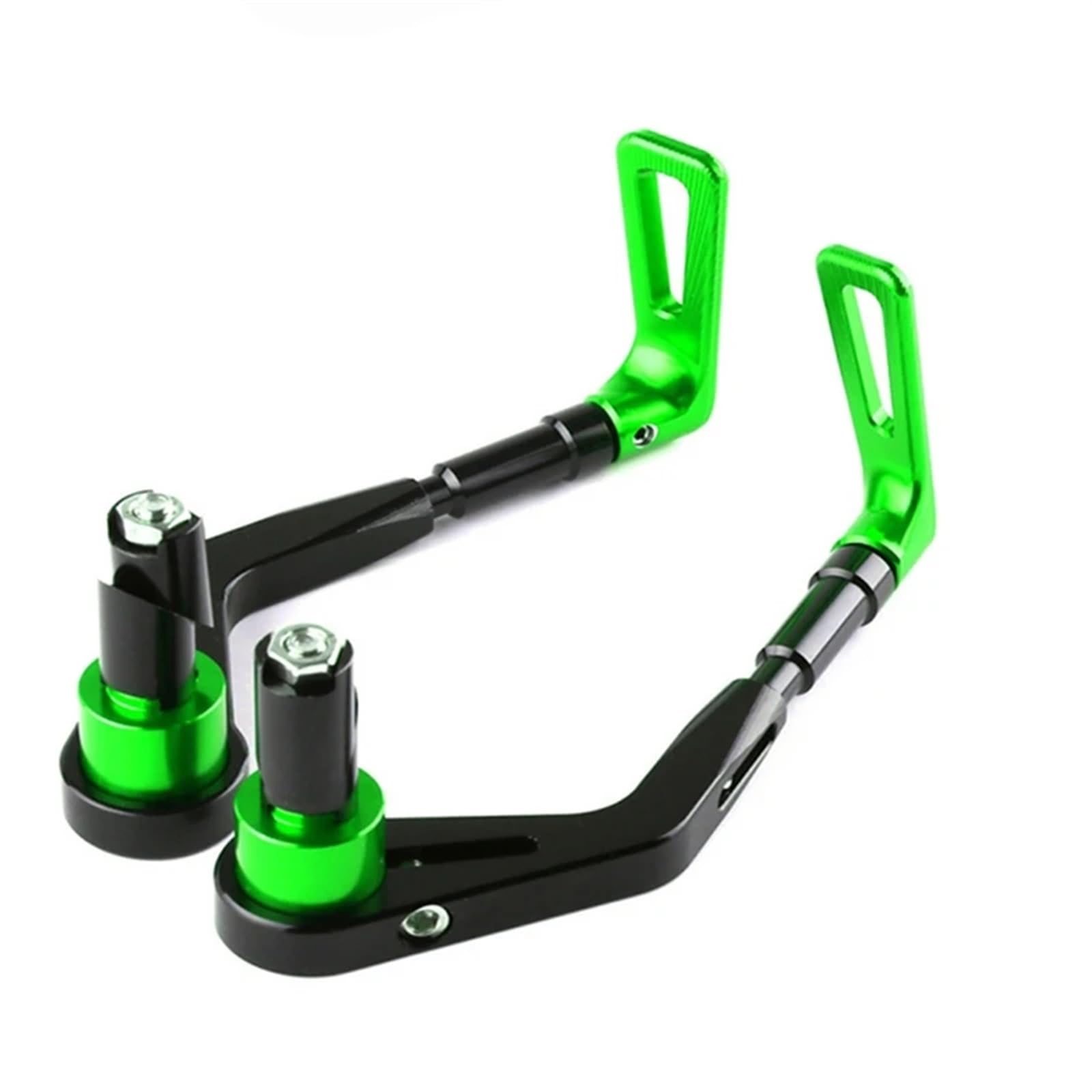 HUISI Aluminiumlegierung Motorrad-Handschutz Bremskupplungshebelschutz 22MM Universal Passend for BMW R Nine T F800R Passend for KTM Duke 790 890 Passend for Yamaha MT07(Green) von HUISI