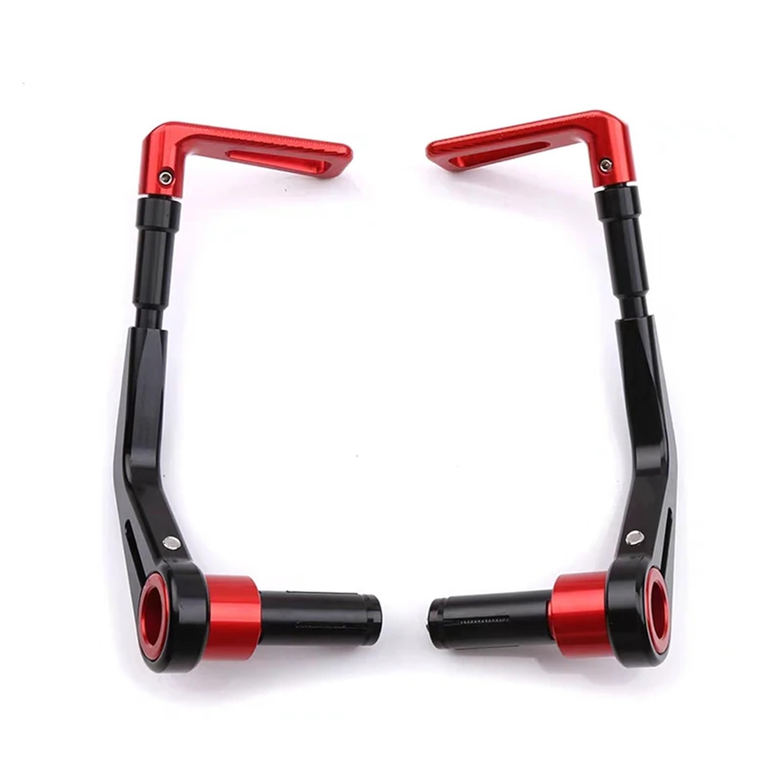 HUISI Aluminiumlegierung Motorrad-Handschutz Bremskupplungshebelschutz 22MM Universal Passend for BMW R Nine T F800R Passend for KTM Duke 790 890 Passend for Yamaha MT07(Red) von HUISI