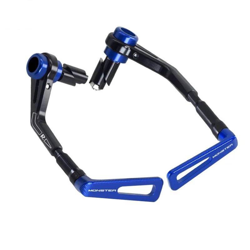 HUISI Bremskupplungs-Handschutzschutz passend for Ducati Monster 695 696 797 821 848 1200/S 1100/S Motorrad CNC-Lenkergriffe(Monster Blue) von HUISI