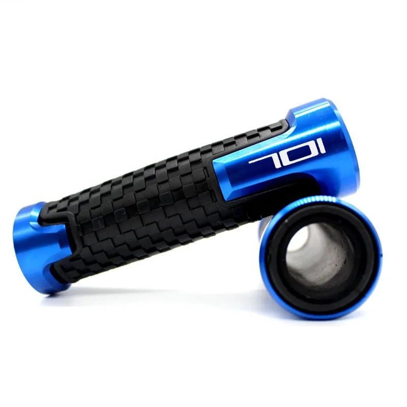 HUISI Fit for Husqvarna 701 Supermoto & Enduro Motorcycle 7/8'' 22mm Motorcycle Handlebar Hand Grips Handle Bar End Cap(Blue) von HUISI