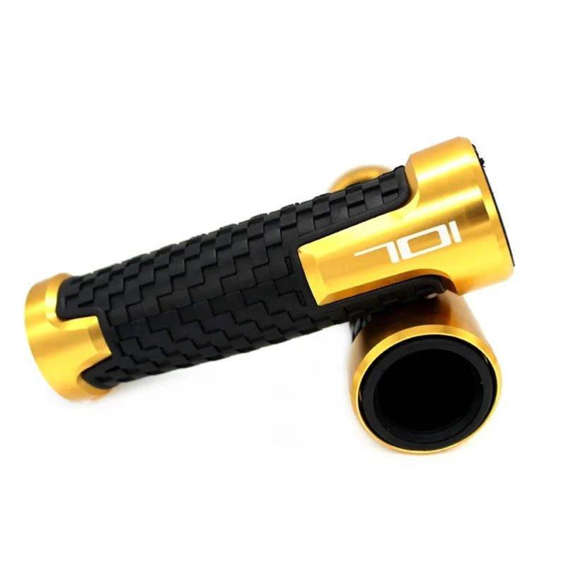 HUISI Fit for Husqvarna 701 Supermoto & Enduro Motorcycle 7/8'' 22mm Motorcycle Handlebar Hand Grips Handle Bar End Cap(Gold) von HUISI