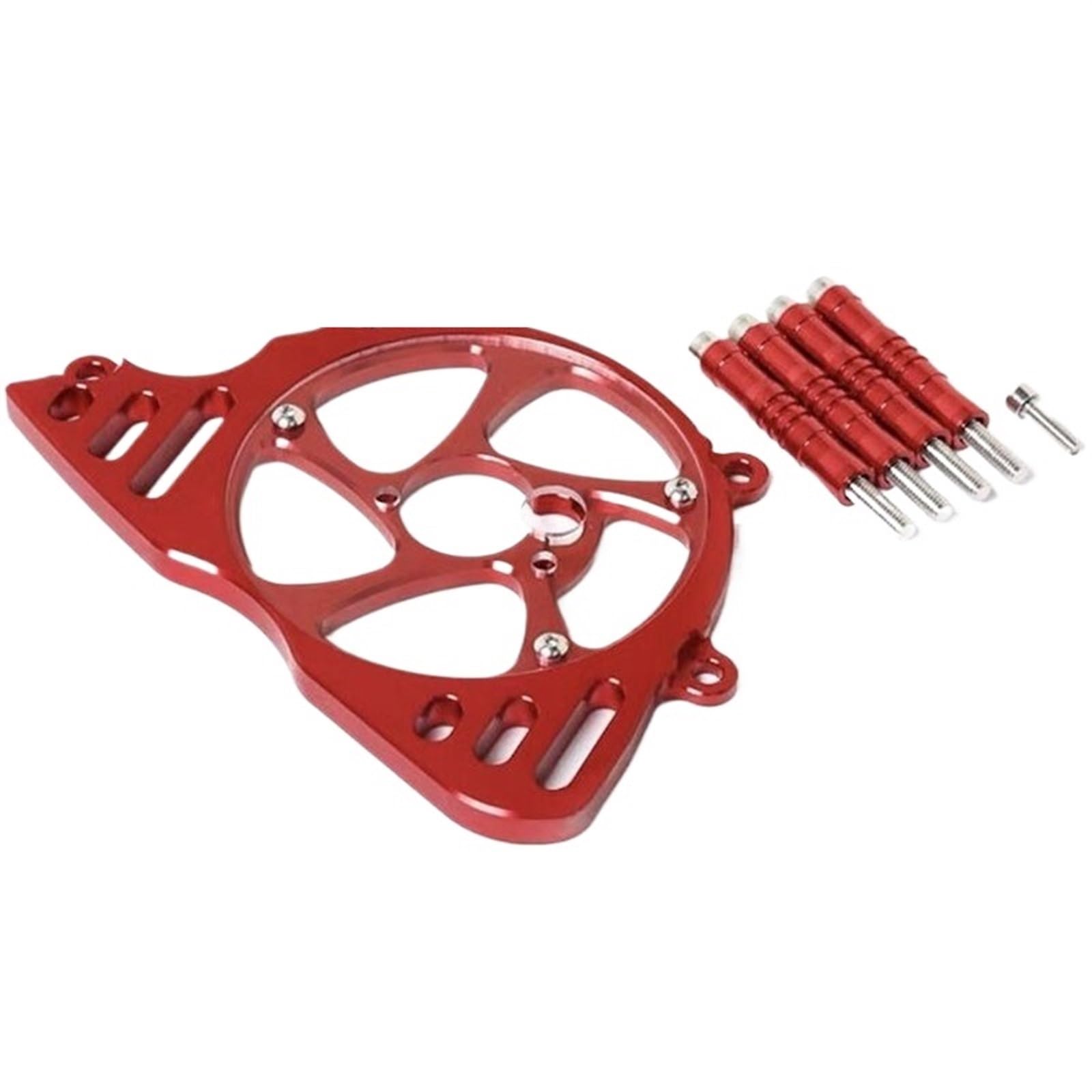 HUISI Fit for Kawasaki Z1000 Z 1000 2010-2020 Motorrad Zubehör Moto Ritzel Linke Seite Kette Schutz Abdeckung Motor Schutz(Size:Red) von HUISI