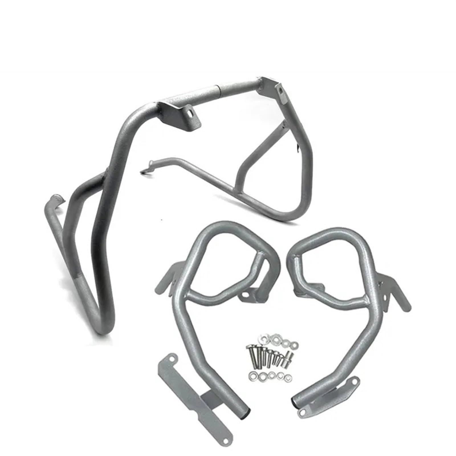 HUISI G310GS G310R Motorrad-Komplettset Motorschutzbügel Sturzbügel Tank Stoßstange Verkleidung Rahmenschutzbügel Passend for BMW G310 GS G 310R 2017-2023(Silver-1 Set) von HUISI