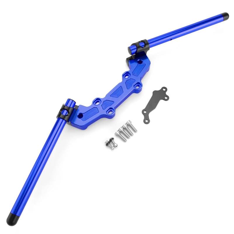 HUISI MT FZ 09 Motorrad-Lenker-Clip-On-Adapterplatte, Lenker-Set, passend for Yamaha MT09 MT-09 FZ09 FZ-09 2013–2022, 2021, 2020, 2019(Blue) von HUISI