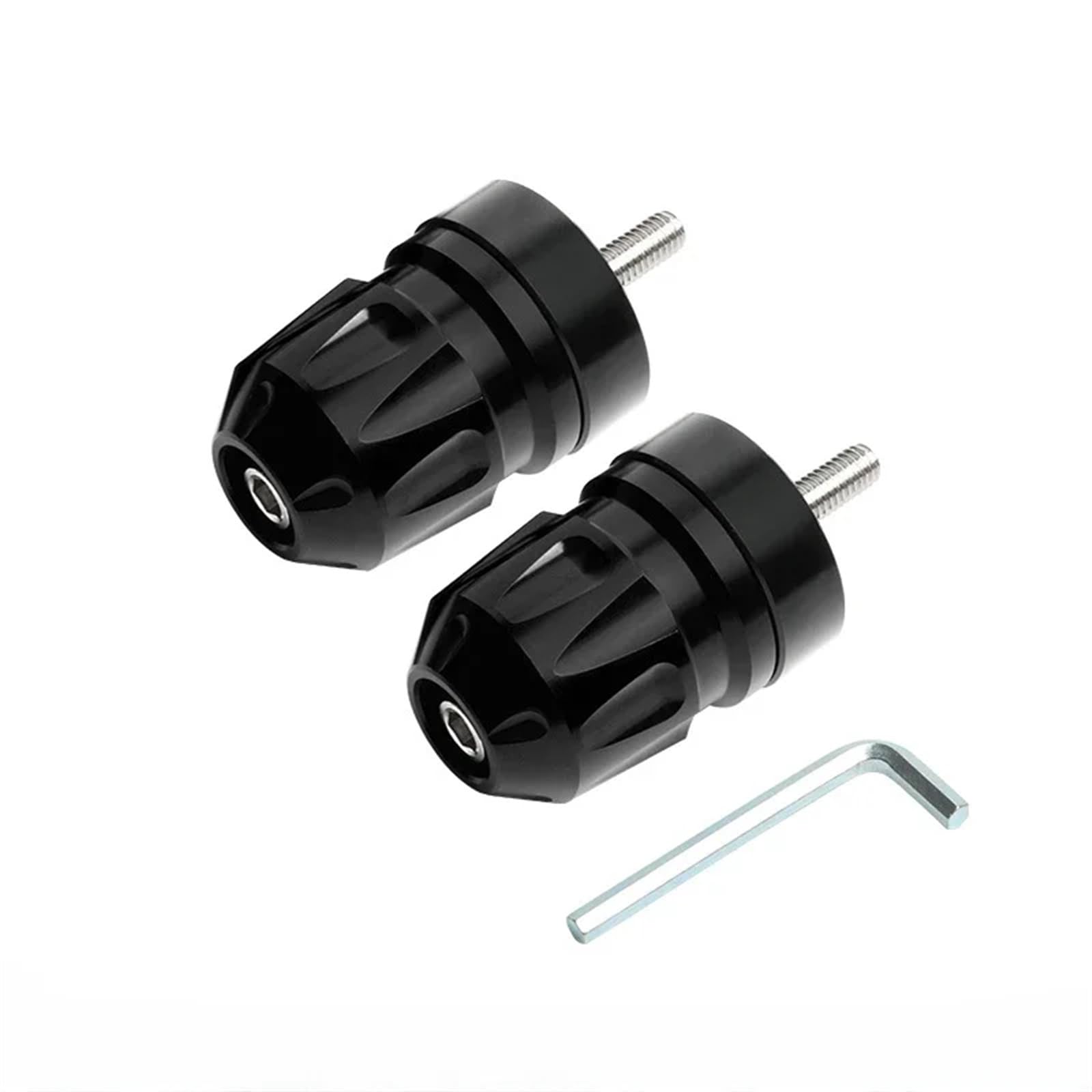 HUISI Motorrad Anti Drop Balance Gewicht Lenker Stecker Abdeckung Fit for Suzuki UY125 UU125 Bar End Gewichte CNC Aluminium Legierung Modifikation(Black) von HUISI