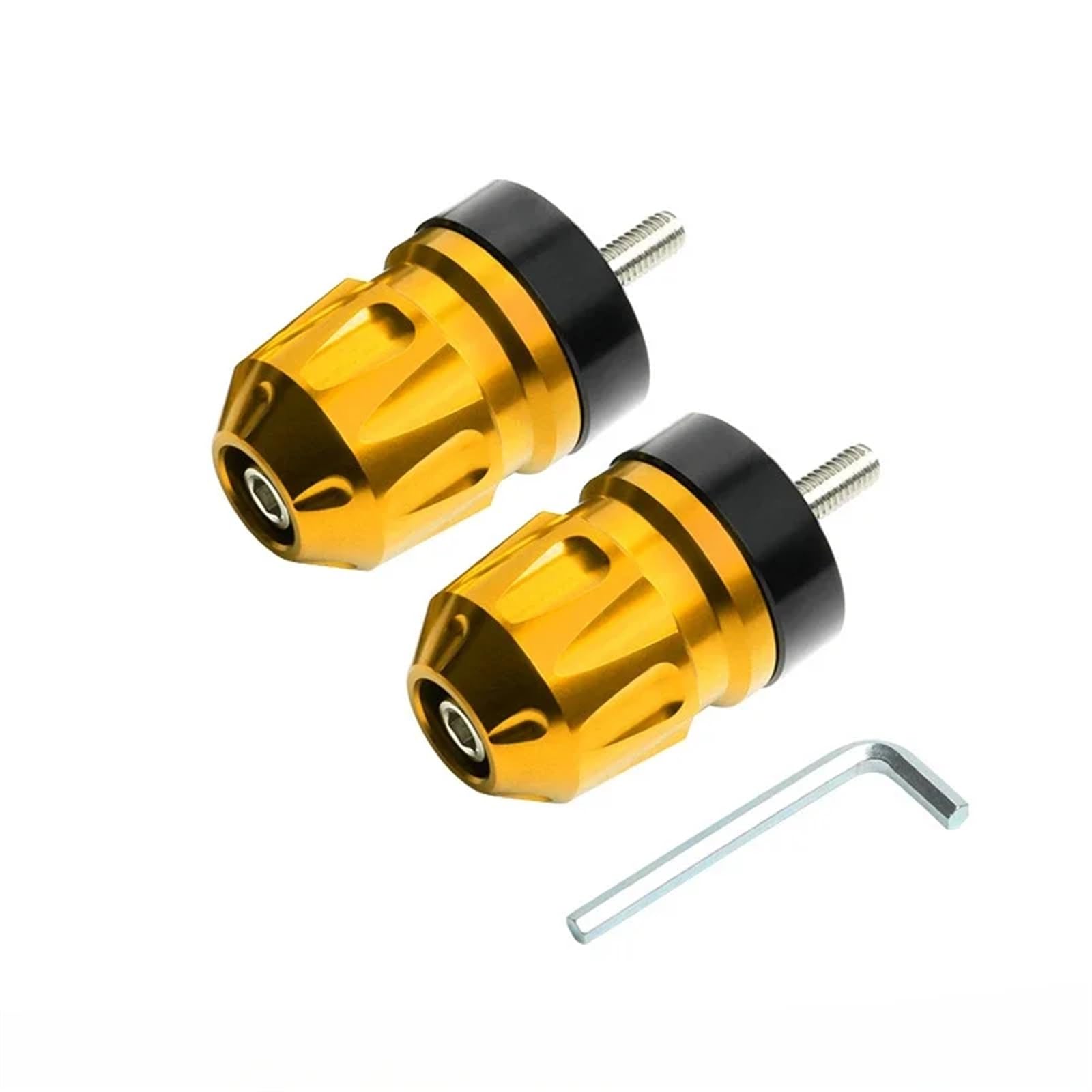 HUISI Motorrad Anti Drop Balance Gewicht Lenker Stecker Abdeckung Fit for Suzuki UY125 UU125 Bar End Gewichte CNC Aluminium Legierung Modifikation(Gold) von HUISI