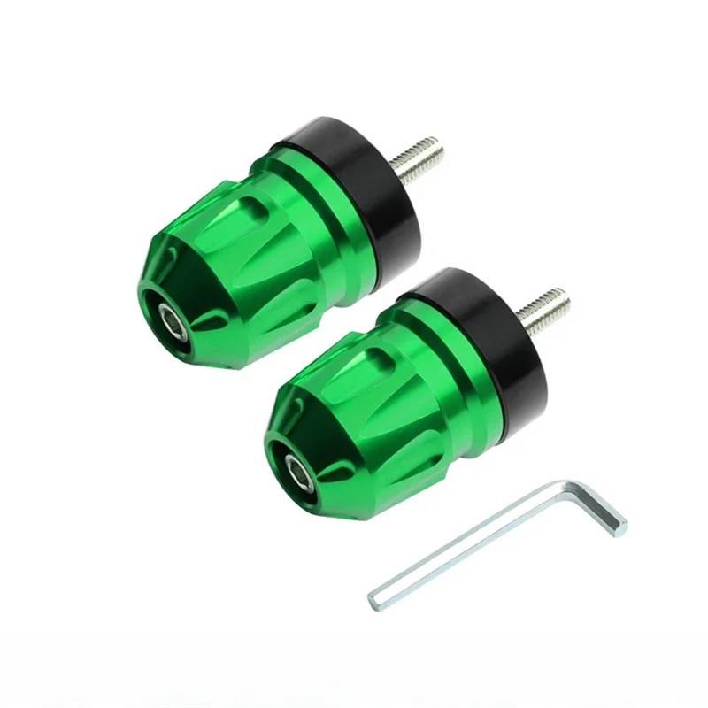 HUISI Motorrad Anti Drop Balance Gewicht Lenker Stecker Abdeckung Fit for Suzuki UY125 UU125 Bar End Gewichte CNC Aluminium Legierung Modifikation(Green) von HUISI