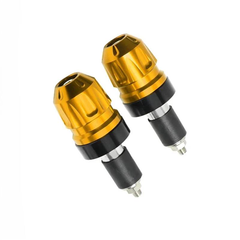 HUISI Motorrad Bar End Gewichte Fit for SYM CRUISYM300 Cruisym150/180 JoymaxZ 300 Joymax Z 300 Lenker Stecker Anti Drop Abdeckung Zubehör(Gold) von HUISI