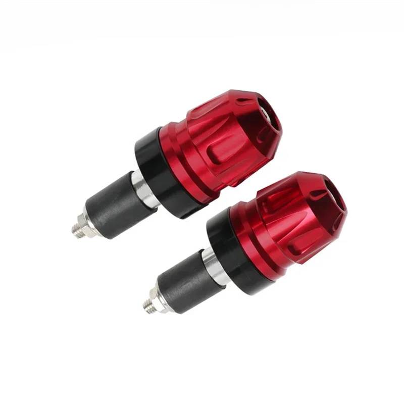 HUISI Motorrad Bar End Gewichte Fit for Yamaha YZF-R1 R3 R6 R15 R25 Lenker Stecker Balance Block Aluminium Legierung Modifikation zubehör(Red) von HUISI