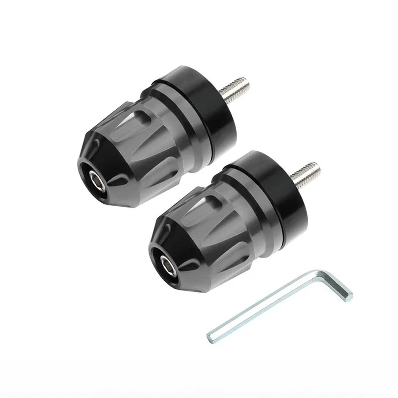 HUISI Motorrad Lenker Stecker Abdeckung Anti Drop Balance Gewicht Fit for VOGE SR4MAX SR150GT Bar End Gewichte CNC Aluminium Legierung Zubehör(Gray) von HUISI