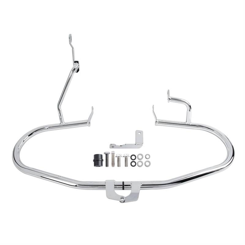 HUISI Motorrad Motorschutz Autobahn Crash Bar Stoßstange Fit for BMW R 18 R18 2020 2021 2022 2023 Rahmenschutz Schutz Zubehör(Chrome) von HUISI