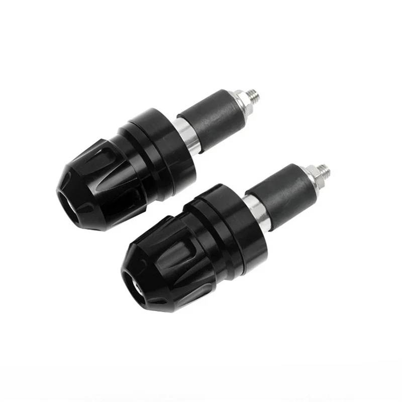 HUISI Motorrad Stecker Anti Drop Fit for Yamaha N-MAX155 AEROX155 NVX155 N-MAX125 Bar End Gewichte Aluminium Legierung Modifikation Zubehör(Black) von HUISI