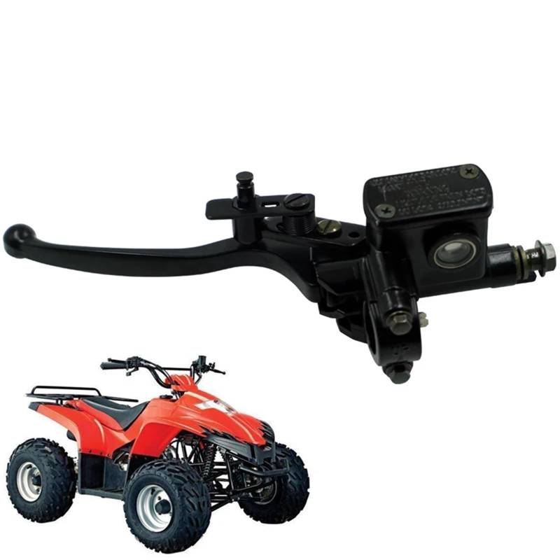 HUISI Motorrad Vorderradbremshebel 50-250CC Zylinder Hydraulikpumpe Universal Roller Kupplung Dirt Bike Griff Zubehör Quad Moped(Left Side) von HUISI