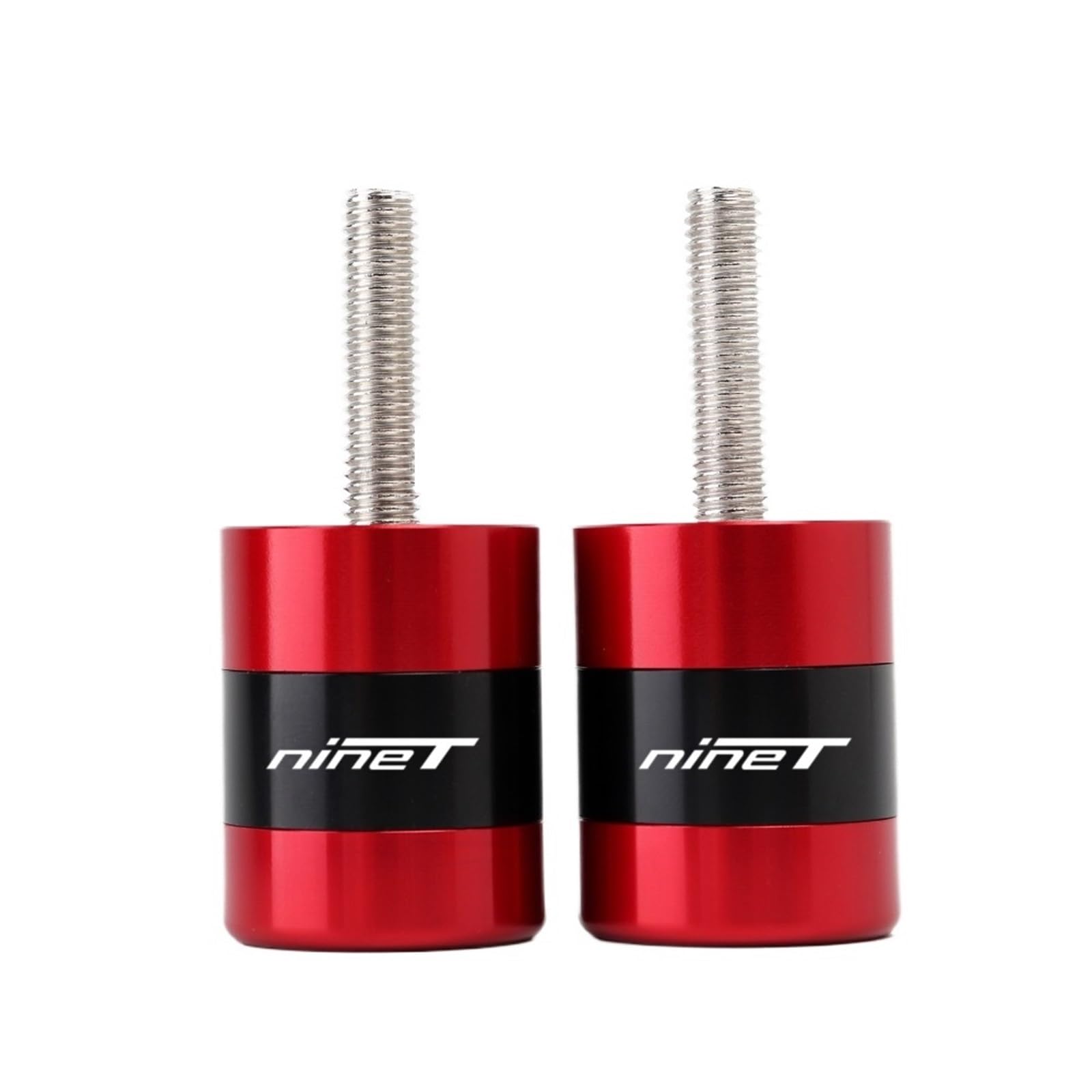 HUISI Motorrad Zubehör 7/8''22MM CNC Lenker Griffe Griff Bar Ends Kappe Stecker Fit for BMW RnineT R NineT R Neun T R9T 2014-2018(Red) von HUISI