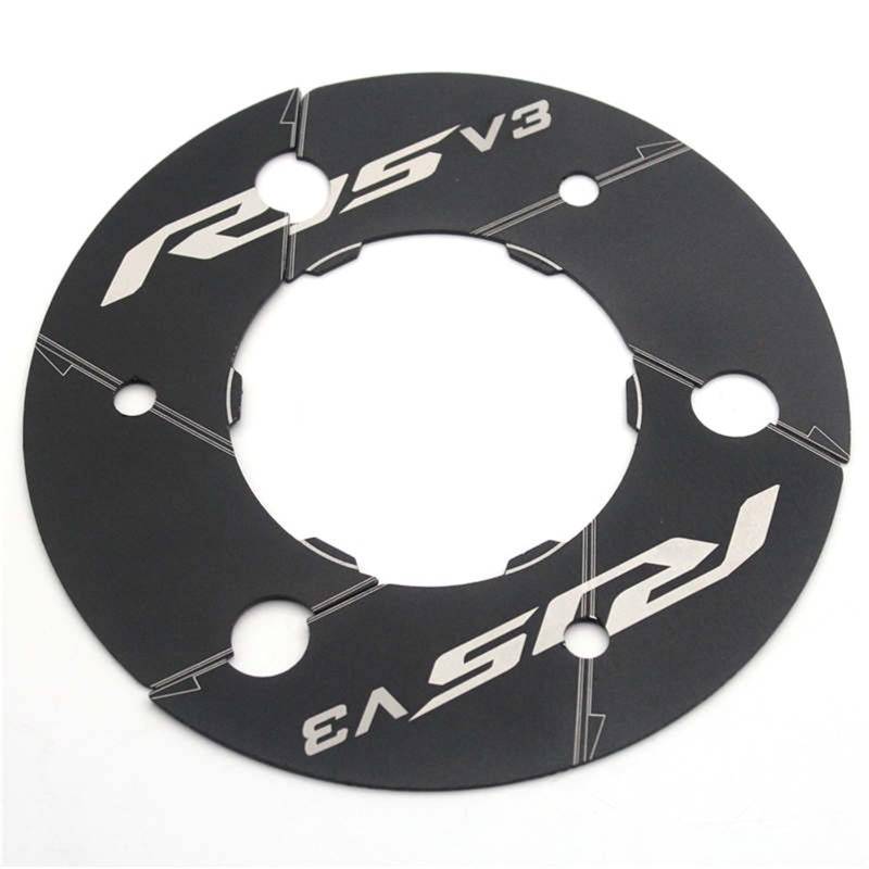 HUISI Motorradzubehör CNC-Hinterradzahnrad-Übertragungsriemen-Pulley-Abdeckung passend for Yamaha YZF R15 V3.0 17-18 YZF-R15 V3.0 2017 2018(Black) von HUISI