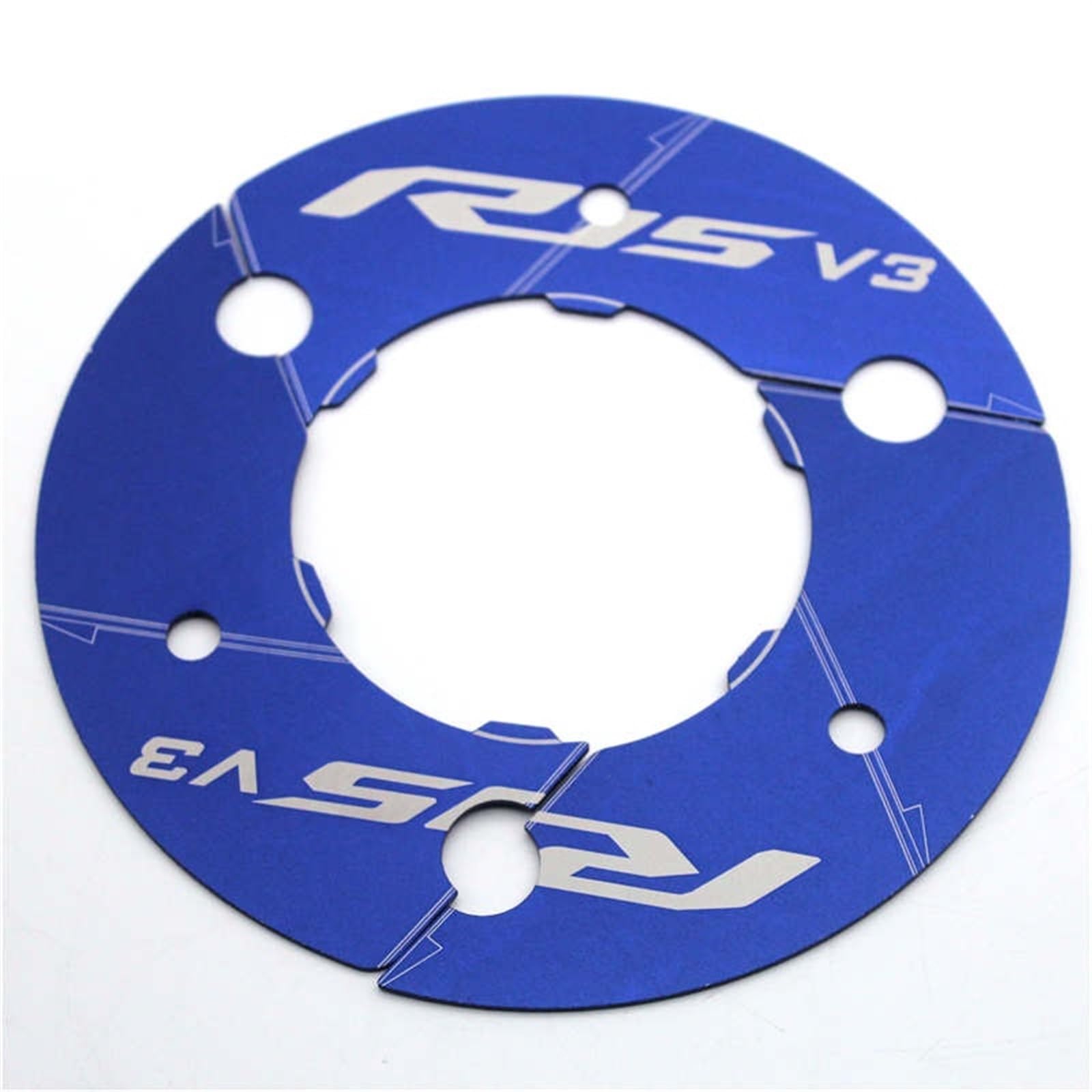 HUISI Motorradzubehör CNC-Hinterradzahnrad-Übertragungsriemen-Pulley-Abdeckung passend for Yamaha YZF R15 V3.0 17-18 YZF-R15 V3.0 2017 2018(Blue) von HUISI