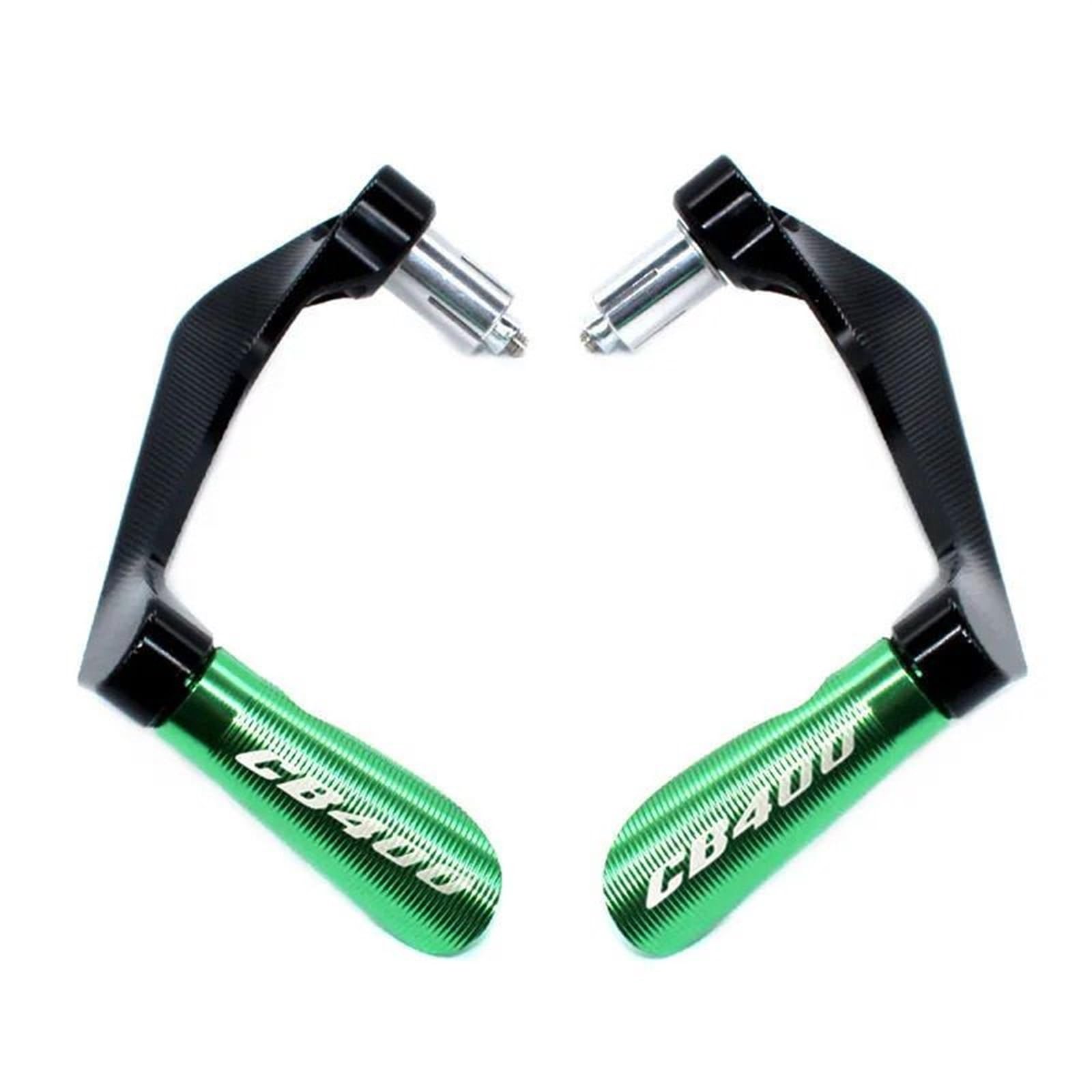 HUISI Passend for CB400 CB 400 VTEC Motorrad 7/8" 22mm Universal CNC Lenkergriffe Schutz Bremskupplungshebel Schutzfolie(Green) von HUISI