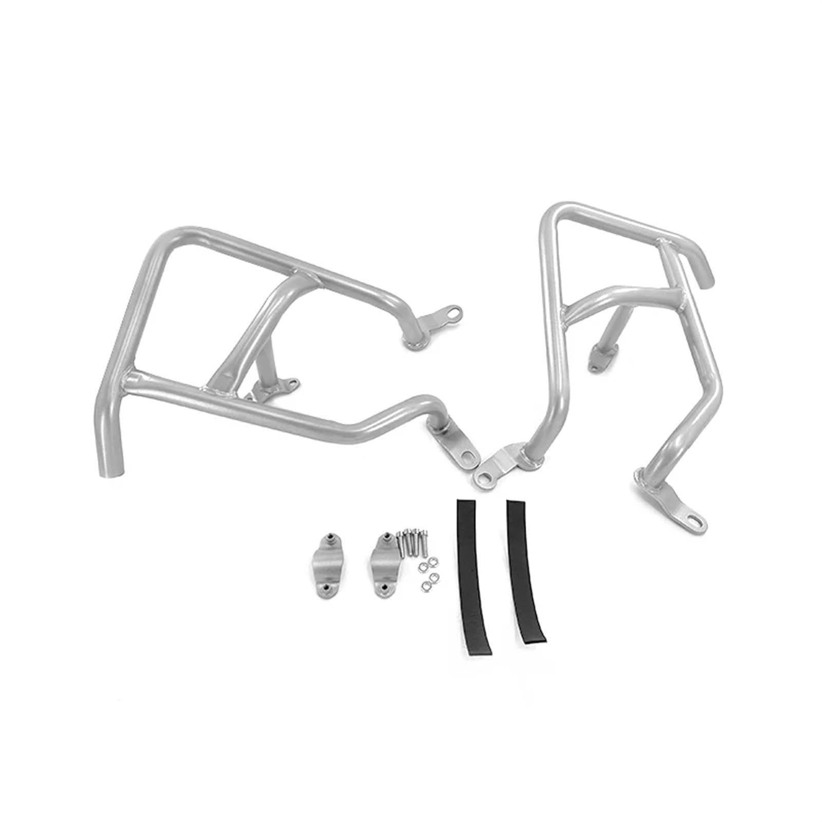 HUISI Passend for NC 750X 2021 2022 2023 NC750 X Highway Motorschutzbügel Sturzbügel Rahmenschutz Stoßstangenbügel NC750X Motorradzubehör(Silver) von HUISI