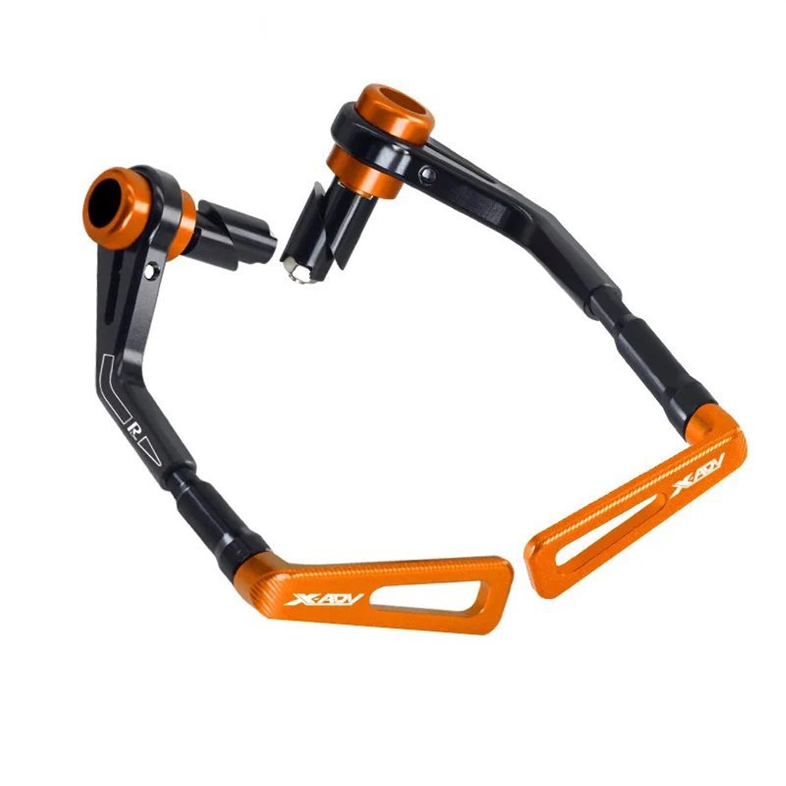 HUISI Passend for X-ADV750 X-ADV 750 Motorrad CNC-Lenkergriffe Bremskupplung Handschutz Schutz Zubehör Xadv750(Orange) von HUISI