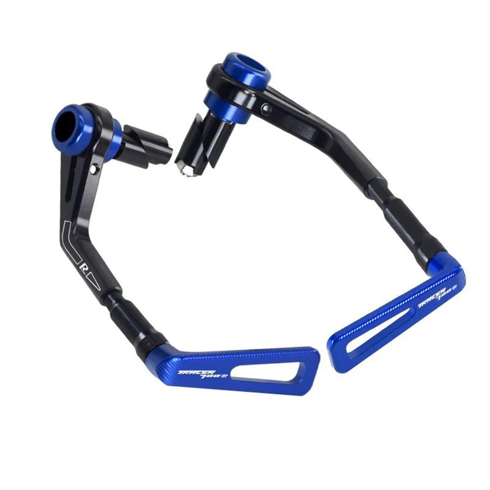 HUISI Passend for Yamaha Tracer700GT Tracer900GT 7/8 Zoll, 22 mm, Bremskupplungs-Handschutz, Lenkergriffschutz, Motorradteil Tracer 700gt 900gt(Blue) von HUISI