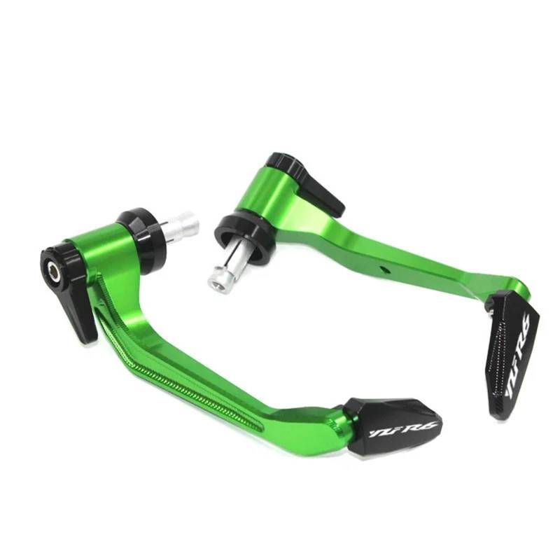 HUISI Passend for Yamaha YZF-R6 YZFR6 YZF R6 R6S Alle Baujahre Motorrad Universal-Lenkergriffe Bremskupplungshebel Lenkerschutz(Green) von HUISI