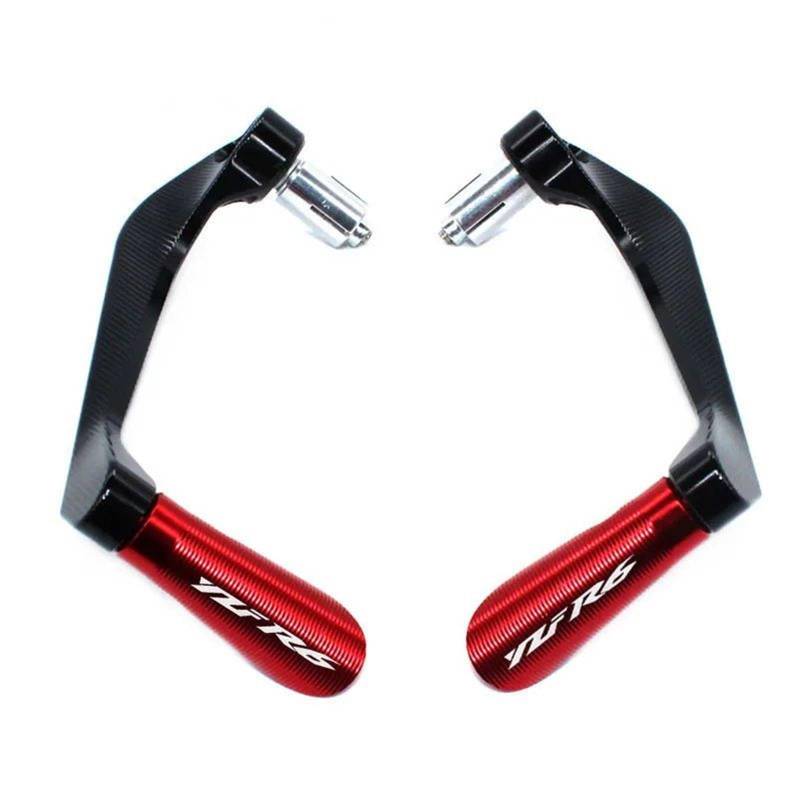 HUISI Passend for Yamaha YZF-R6 YZFR6 YZF R6 R6S Motorradzubehör CNC-Lenkergriffe Schutz Bremskupplungshebel Schutzfolie(Red) von HUISI