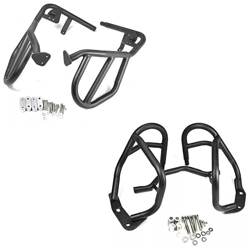 HUISI R1200GS Motorrad-Sturzbügel, Autobahn-Motortankschutz, Stoßstangen-Ober- oder Unterrahmenschutz, passend for BMW R 1200 GS 2004–2012(Black-1 Set) von HUISI