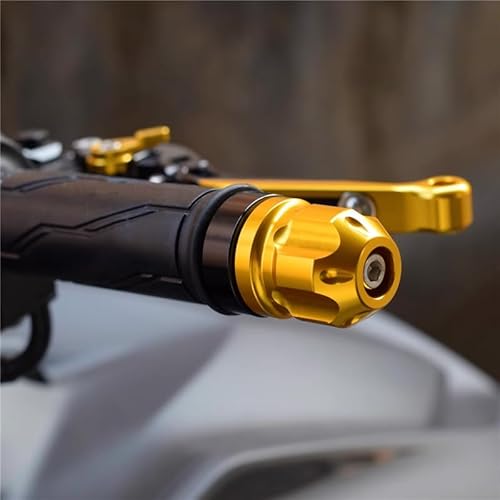 HUISI Roller Griff Stecker for SYM GPX150 Cruisym150X Jet X 125 JETX125 Bar End Gewichte Balance Block CNC Geändert Zubehör(Gold) von HUISI