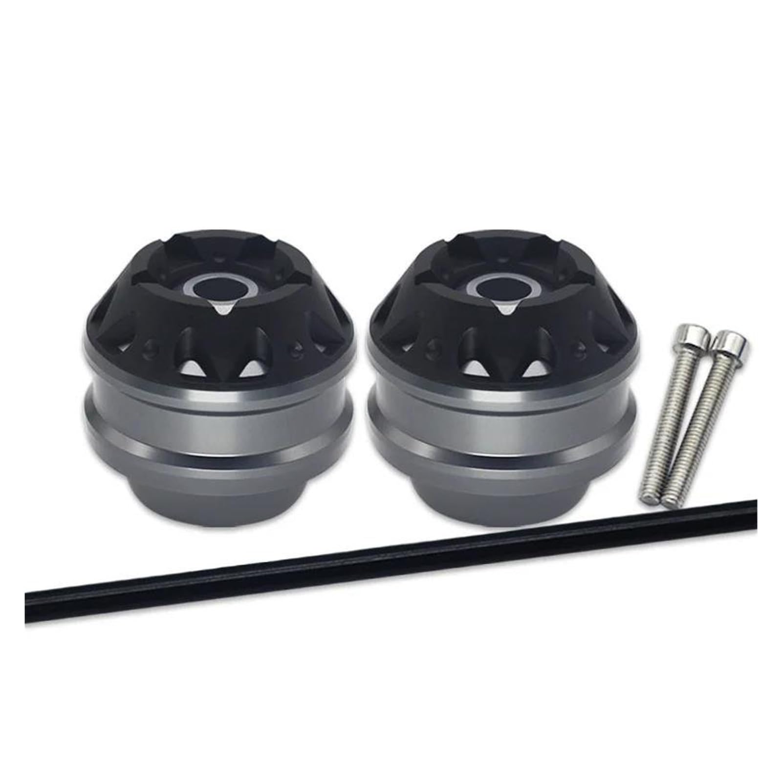 Für HON&DA Für Hornet CB750 CB 750 2023 Motorrad Vorne Und Hinten Rad Gabel Achse Sliders Crash Protektoren(Gris,Vorne) von HUIWOR