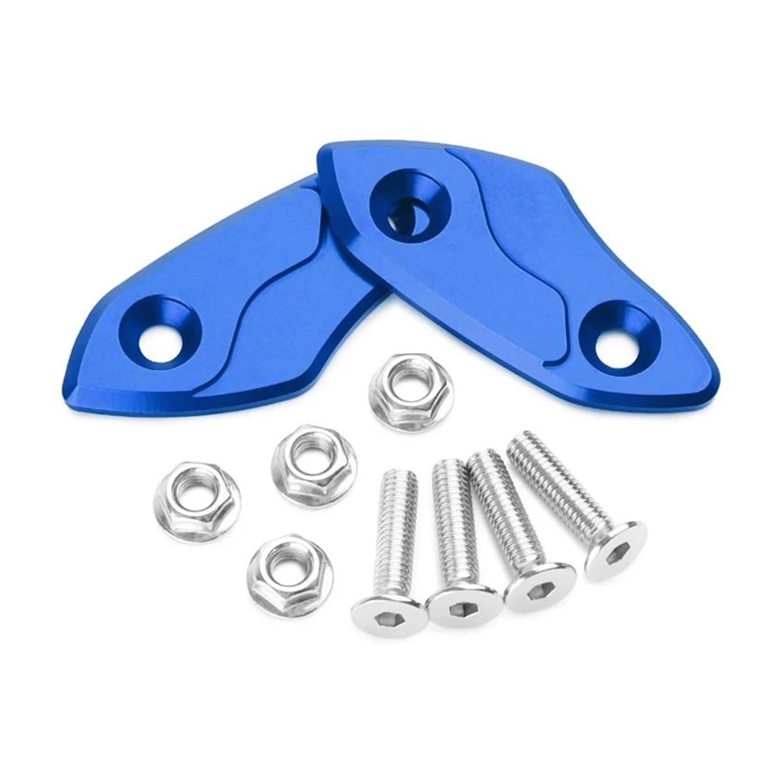 HUIWOR Spiegelabdeckung Dekorative Für Aprilia RS660 2020-2024 RSV4 2009-2019 Motorradspiegel-Block-Off-Grundplatten(Blau) von HUIWOR