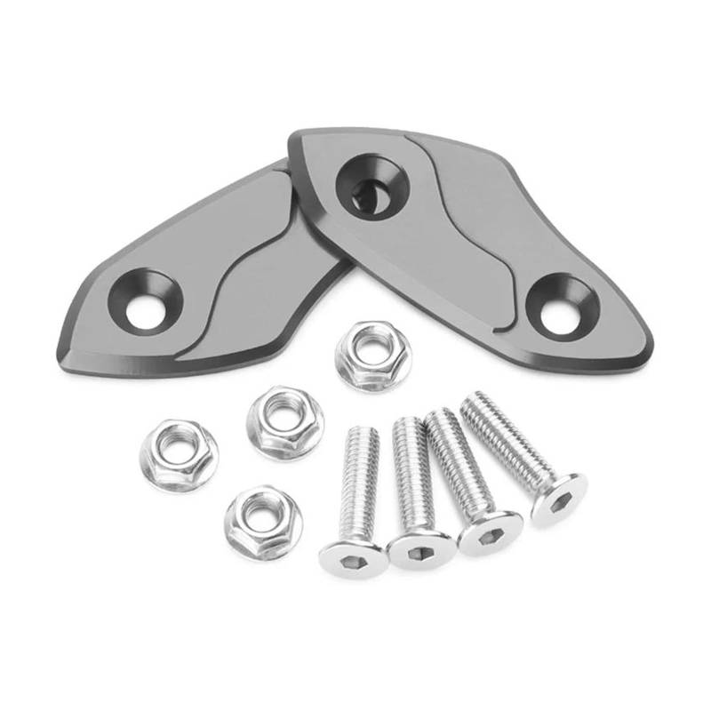 HUIWOR Spiegelabdeckung Dekorative Für Aprilia RS660 2020-2024 RSV4 2009-2019 Motorradspiegel-Block-Off-Grundplatten(Gris) von HUIWOR