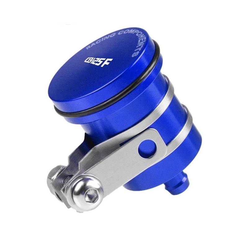 Motorrad Ölbecher FÜR HON&DA CB125F 2016 CB125 CB 125 F 125F Universal CNC CB Motorrad Bremsflüssigkeitsbehälter Kupplungsbehälter Zylinder Hauptölbecher(Blau,with Logo) von HUIWOR