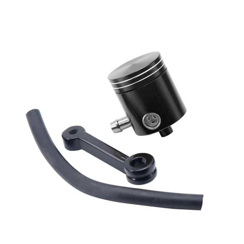 Motorrad Ölbecher Für HON&DA Für Suzuki Für KA&WASAKI Universal Motorrad Vorderradbremse Kupplungsflüssigkeitsflasche Hauptzylinder Ölbehälter Tankbecher(Schwarz) von HUIWOR