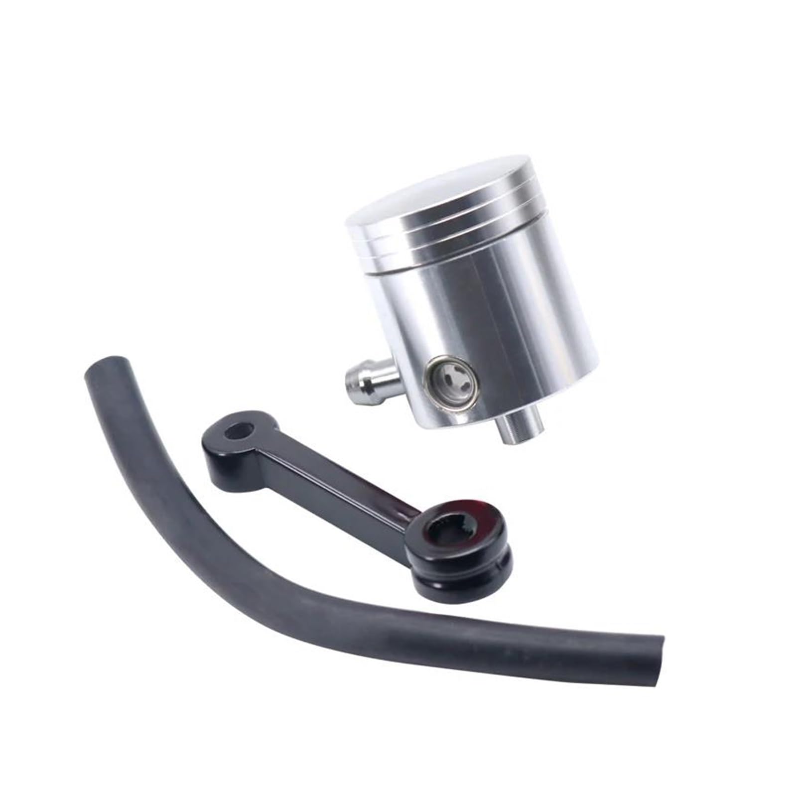 Motorrad Ölbecher Für HON&DA Für Suzuki Für KA&WASAKI Universal Motorrad Vorderradbremse Kupplungsflüssigkeitsflasche Hauptzylinder Ölbehälter Tankbecher(Silber) von HUIWOR