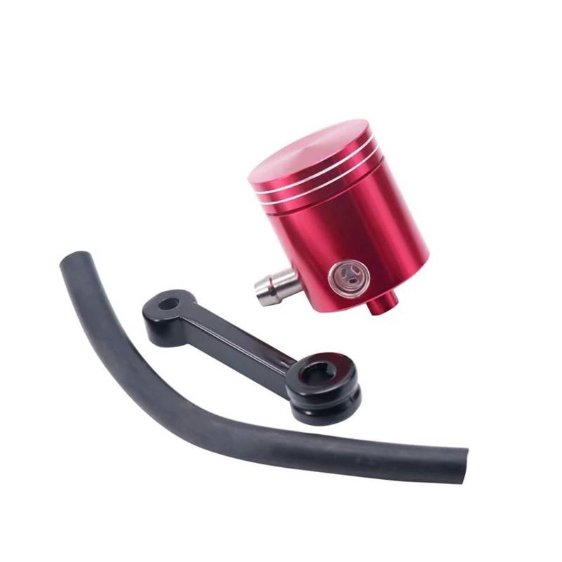 Motorrad Ölbecher Für HON&DA Für Suzuki Für KA&WASAKI Universal Motorrad Vorderradbremse Kupplungsflüssigkeitsflasche Hauptzylinder Ölbehälter Tankbecher(rot) von HUIWOR