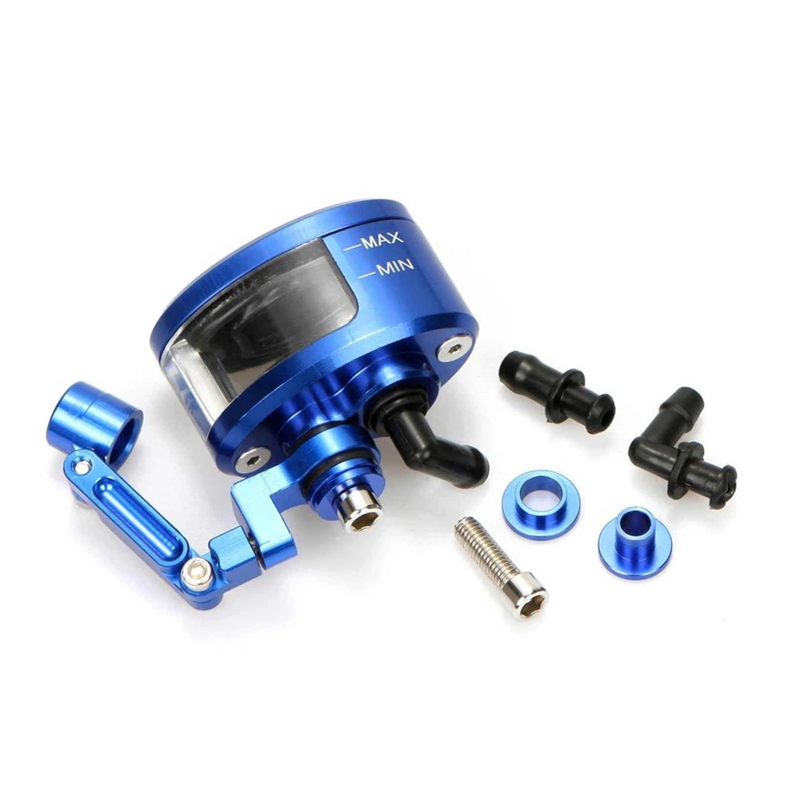 Motorrad Ölbecher Für Suzuki Für KA&WASAKI Für HON&DA Universal Motorrad Ölbehälter Tasse 1 Set Motorrad CNC Aluminiumlegierung Vorderradbremse Kupplung Tank Zylinder Flüssigkeit Ölbehälter Tasse(Blau von HUIWOR