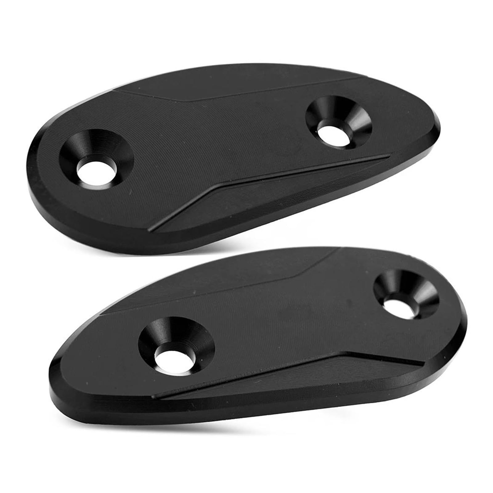 Spiegelabdeckung Dekorative Für HON&DA CBR1000RR CBR 1000 RR 2008-2021 Motorradspiegel-Block-Off-Grundplatten(Schwarz) von HUIWOR