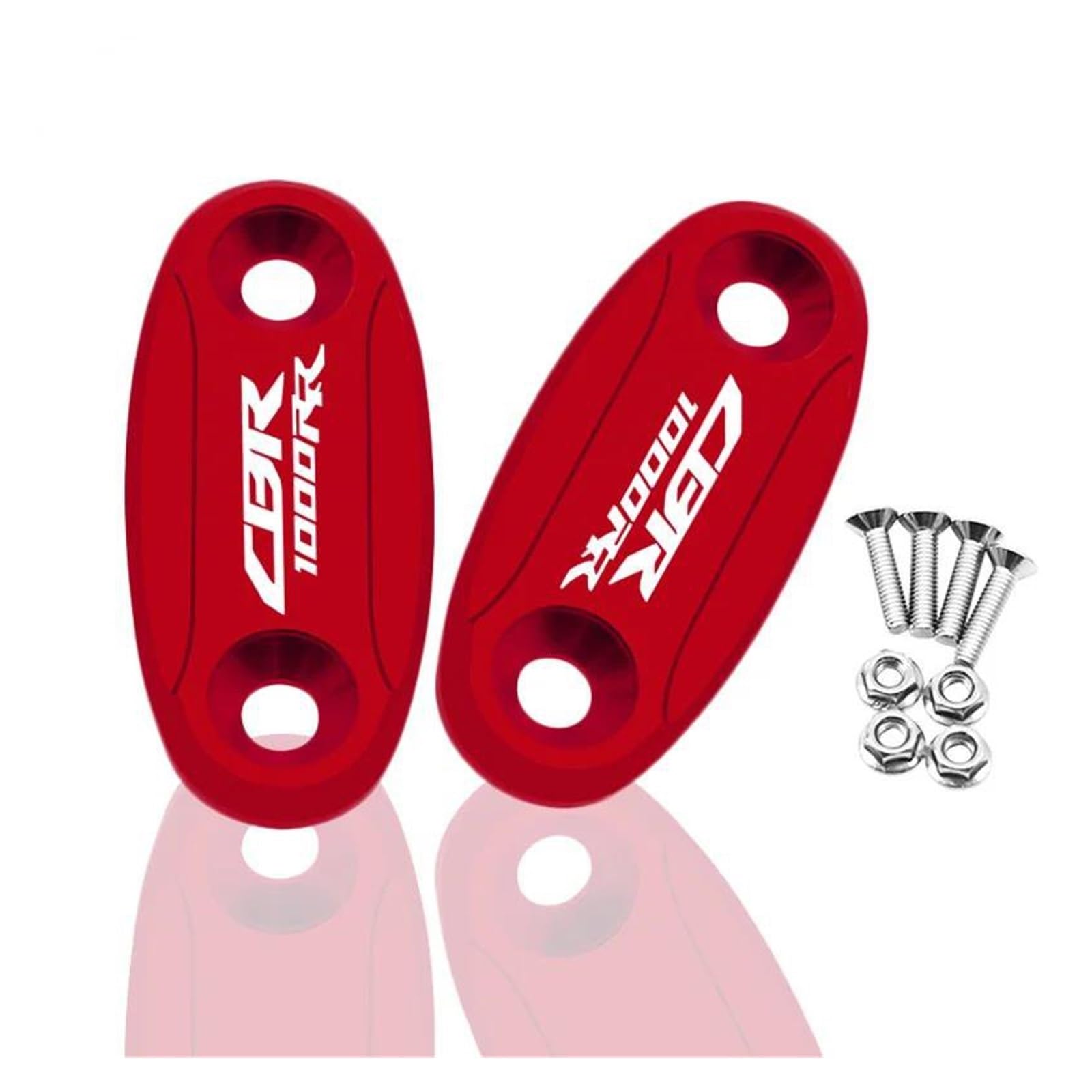 Spiegelabdeckung Dekorative Für HON&DA CBR600RR 2004-2016 CBR1000RR 2004-2007 Motorrad-Windschutzscheiben-Spiegellochabdeckung(rot,for CBR1000RR) von HUIWOR