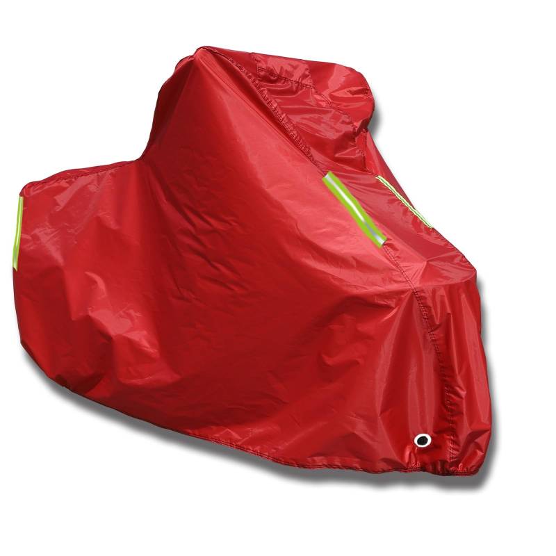 Motorradabdeckung Für Yamaha YZ250 2002-Present, 210D Oxford-Gewebe wasserdichte Winddichte Reißfeste Plane, Für Drinnen Und Draußen Motorradschutzhülle Mit Reflektorstreifen(Red) von HUIYAN