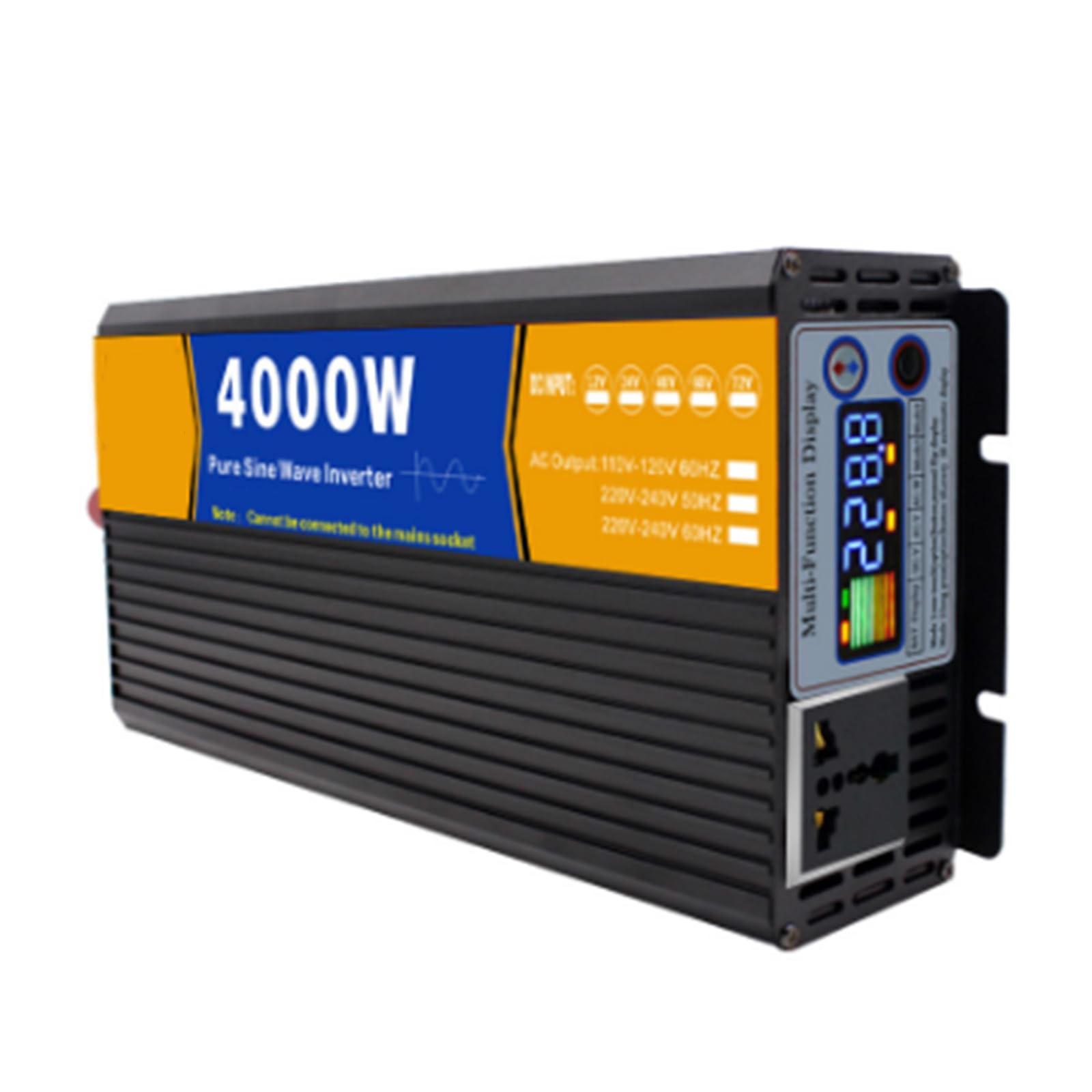 HUIZHITENGDA 4000W High Power Pure Sinus Spannungswandler 12 V/ 24 V/ 48 V/ 60 V/ 72 V Zu 110 V 220 V Auto Inverter Home Transformer Mit Display Für Auto Trucks,24v to 220v von HUIZHITENGDA