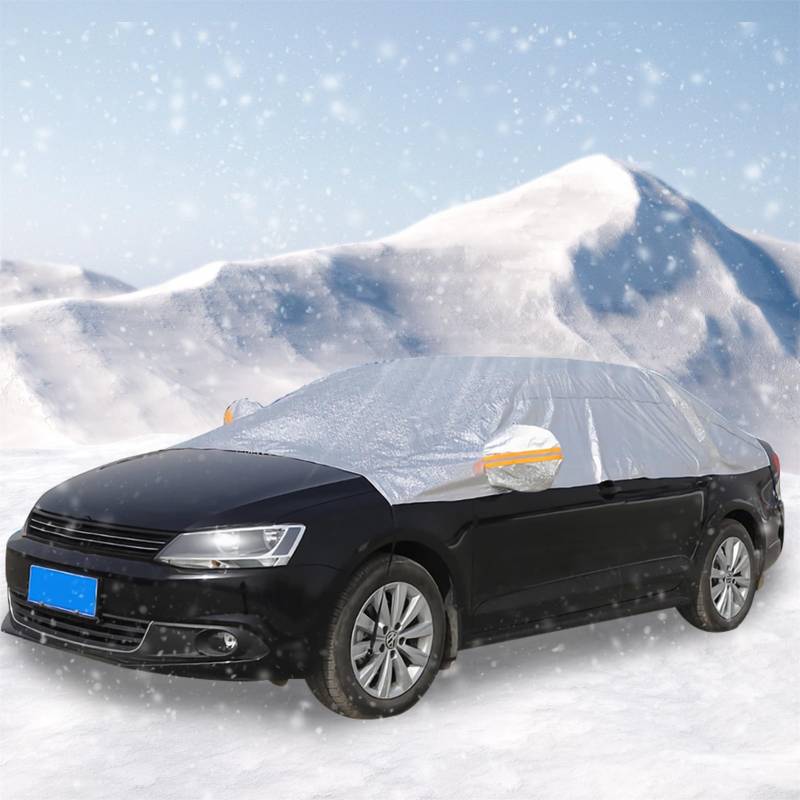 Autoabdeckung,wasserdichte Autoabdeckung, Winddichte Und UV-beständige Autoabdeckung Für Den Außenbereich, Sonne, Regen, Staub, Schnee, Geeignet Für PKW/Nutzfahrzeuge/SUV (SUV) von HULG