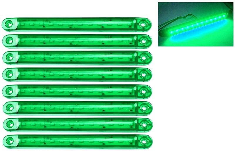 Seitenmarkierungsleuchten, 10 Stück Side Marker Lights Auto-Markierungsleuchten Autoseiten-Anzeigelampen 12SMD LED Vordere Heckleuchte Positionsleuchten 24V für Auto-Wohnmobil-LKW-LKW (Grün) von HULX