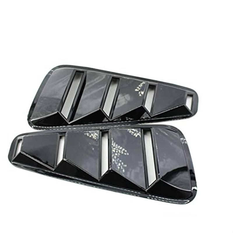 Ansaugschlauch Für Ford Für Mustang 2005 2006 2007 2008 2009 2010 2011 2012 2013 2014 2PCS 1/4 Viertel Seite Fenster Lamellen Scoop Abdeckung Vent(‎Glossy Black) von HUMUTWCWP