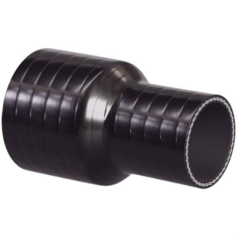 Ansaugschlauch Für Luft oder Wasser 38 mm > 28 mm gerader, verstärkter Silikon-Reduzier-Einlassanschlussschlauch(‎Black) von HUMUTWCWP