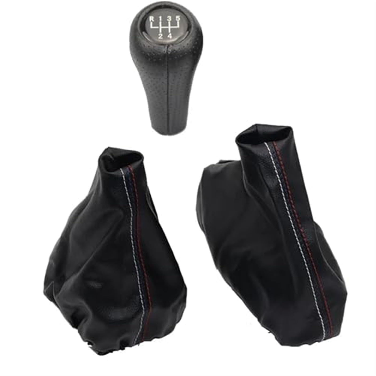 Auto Schaltknaufkopf Für 3er E36 E46 E39 Schalthebelmanschette Handbremsgriffe Auto Anti-Rutsch-Parkhandbremsmanschette und 5-Gang-Schaltknauf(‎5 Speed Set) von HUMUTWCWP