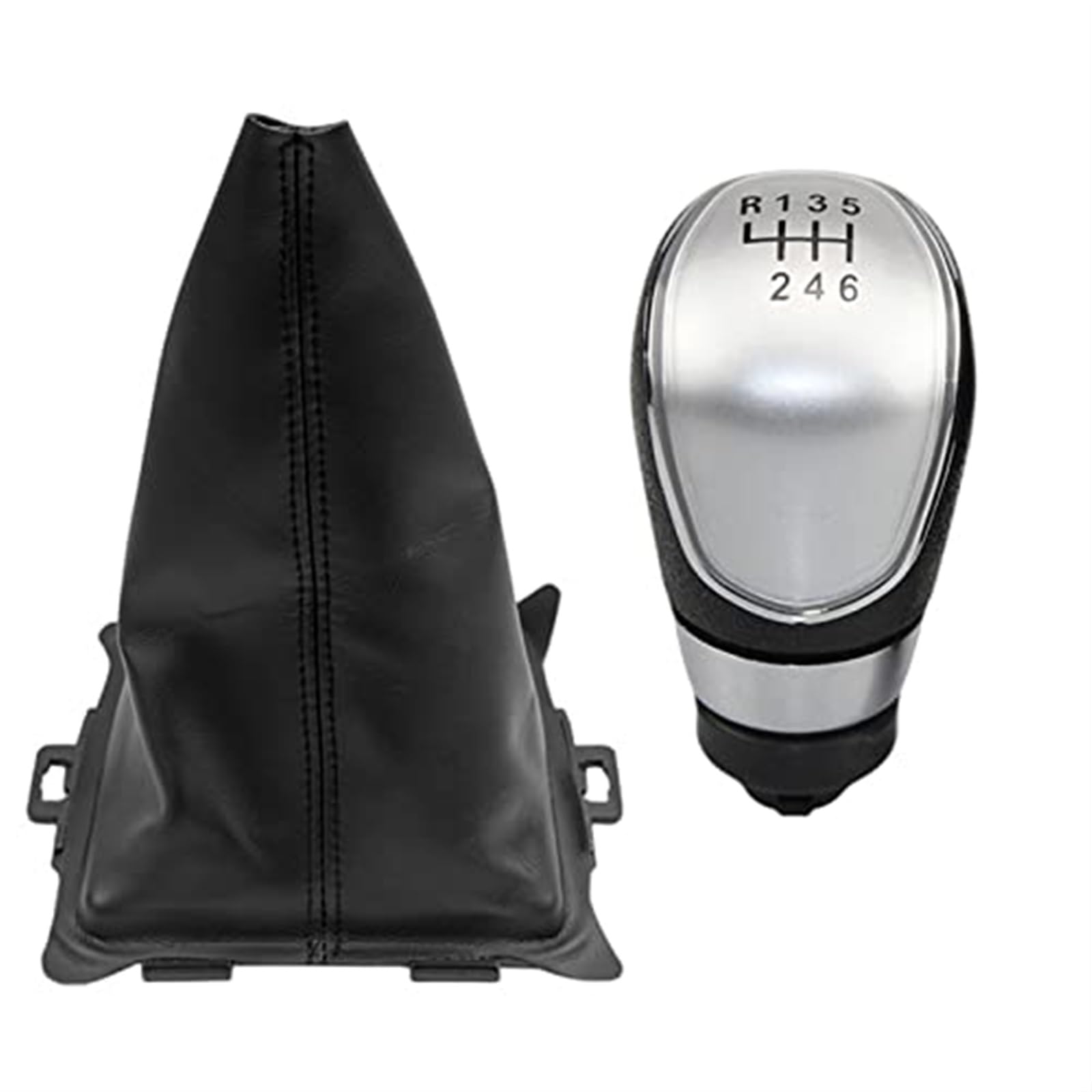 Auto Schaltknaufkopf Für Ford Für Mondeo 4 Mk4 IV 2007 2008 2009 2010 2011 2012 2013 2014 Auto Schaltknauf Gamasche Boot Abdeckung Auto Schaltknauf Kopf(‎Black 6 Speed 2pcs) von HUMUTWCWP