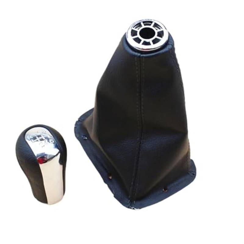 Auto Schaltknaufkopf Für Toyota für AVENSIS T25 MK2 II 2003-2009 Auto Schalthebel Abdeckung Chrom Schaltknauf Boot Rahmen 5 Geschwindigkeit Shifter Knob(‎6 Speed Pair) von HUMUTWCWP